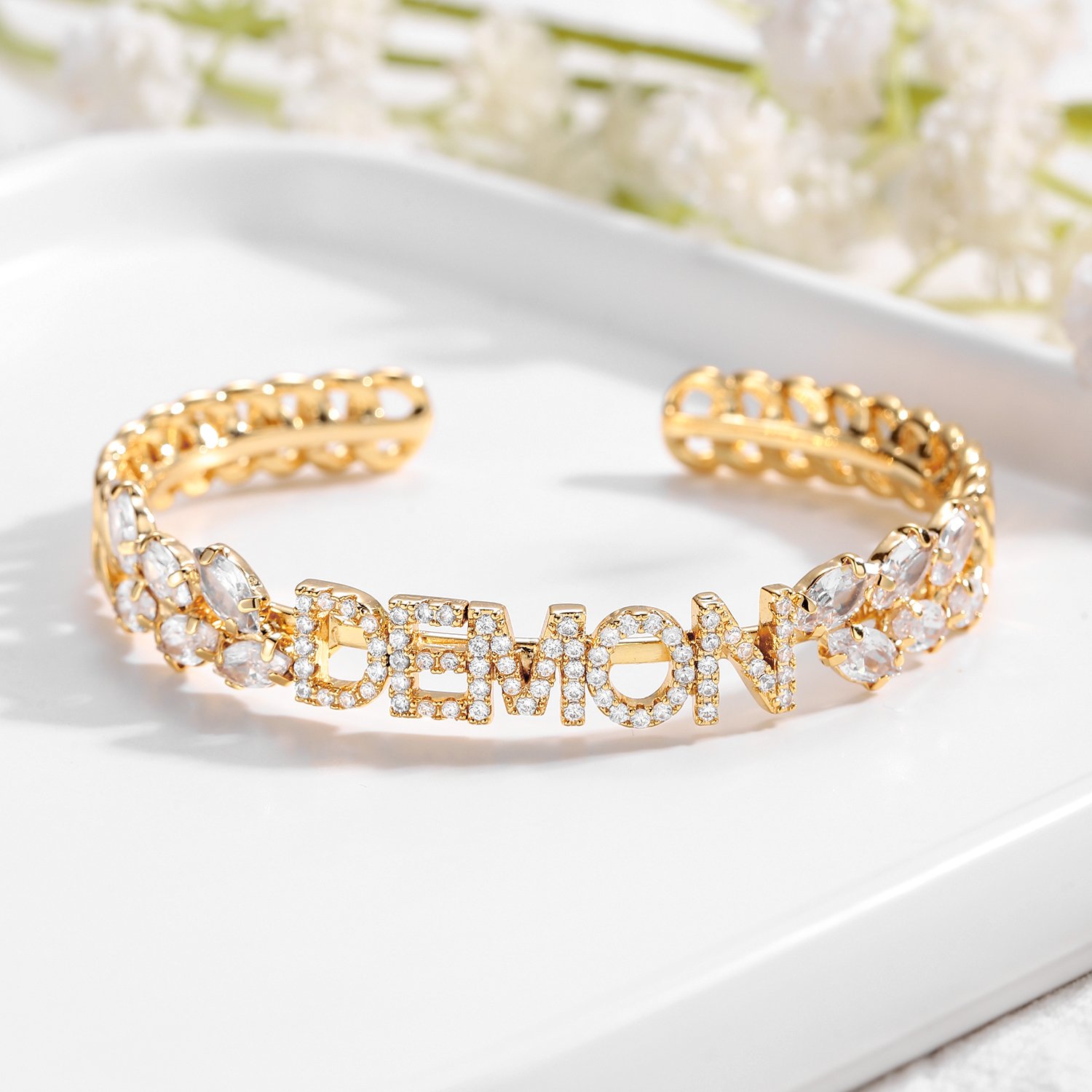Name Bracelet With Diamond QB336