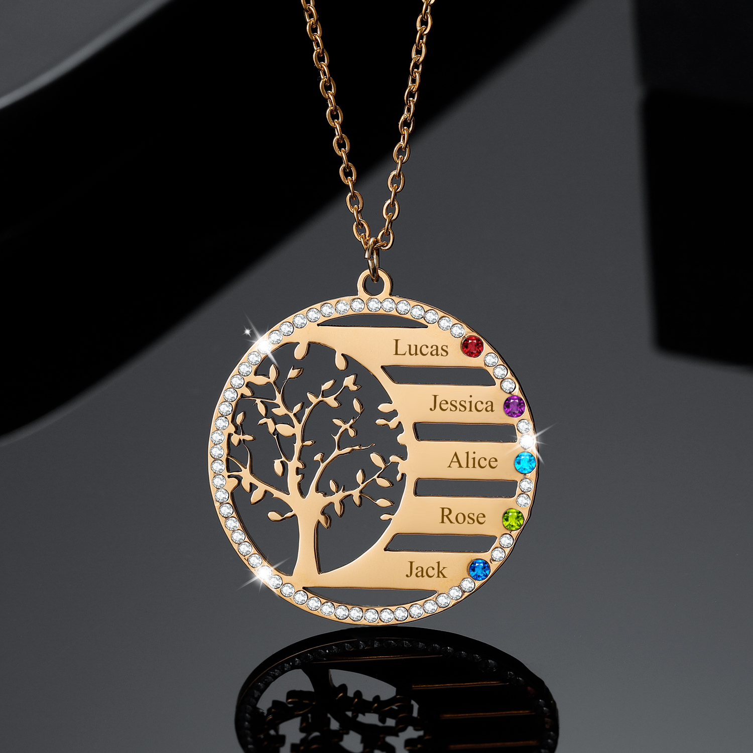 A Guide to the Perfect Family Tree Name Pendant With Birthstone QN20336 - An Unforgettable Gift for Your Loved Ones